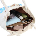 Japan Sanrio Canvas Rope Handle Tote Bag - Cinnamoroll : Heart Eyes Summer Tan Sunburned Swimsuit Gal - 3