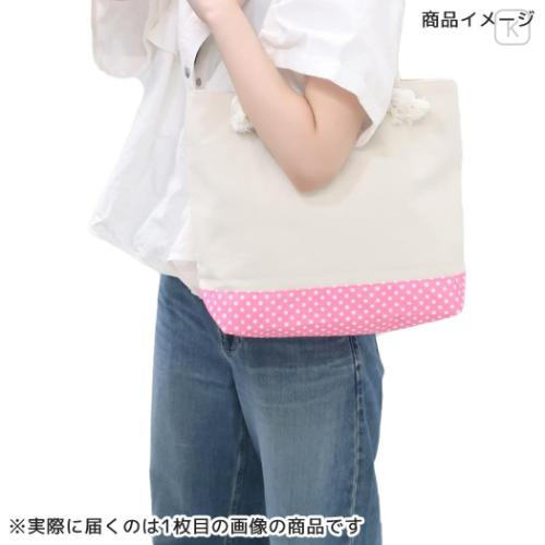 Japan Sanrio Canvas Rope Handle Tote Bag - Cinnamoroll : Heart Eyes Summer Tan Sunburned Swimsuit Gal - 5