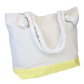 Japan Sanrio Canvas Rope Handle Tote Bag - Pompompurin : Heart Eyes Summer Tan Sunburned Swimsuit Gal - 2