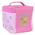 Japan Sanrio Vanity Pouch with Mirror - Hello Kitty : Heart Eyes Summer Tan Sunburned Swimsuit Gal Pink - 2