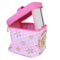 Japan Sanrio Vanity Pouch with Mirror - Hello Kitty : Heart Eyes Summer Tan Sunburned Swimsuit Gal Pink - 4