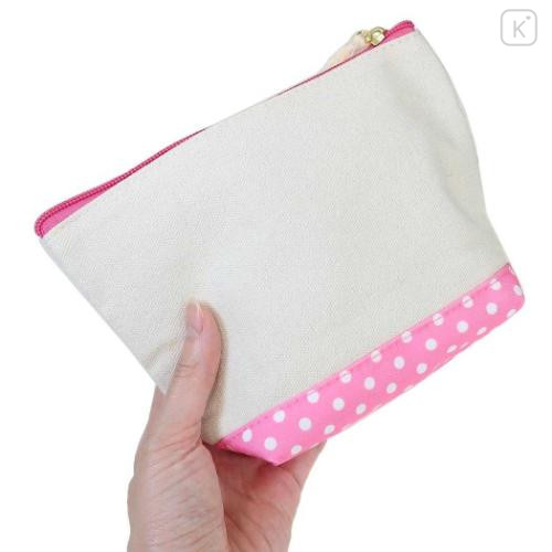 Japan Sanrio Cosmetic Pouch - Hello Kitty : Heart Eyes Summer Tan Sunburned Swimsuit Gal - 2
