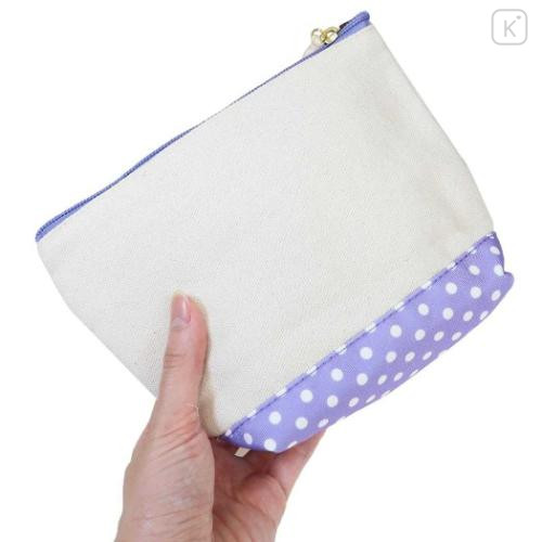 Japan Sanrio Cosmetic Pouch - Kuromi : Heart Eyes Summer Tan Sunburned Swimsuit Gal - 2