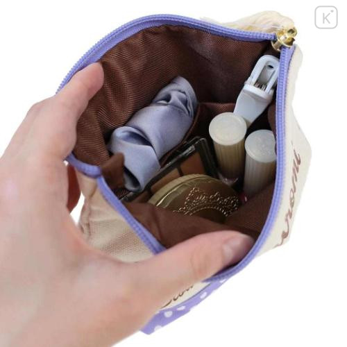 Japan Sanrio Cosmetic Pouch - Kuromi : Heart Eyes Summer Tan Sunburned Swimsuit Gal - 3