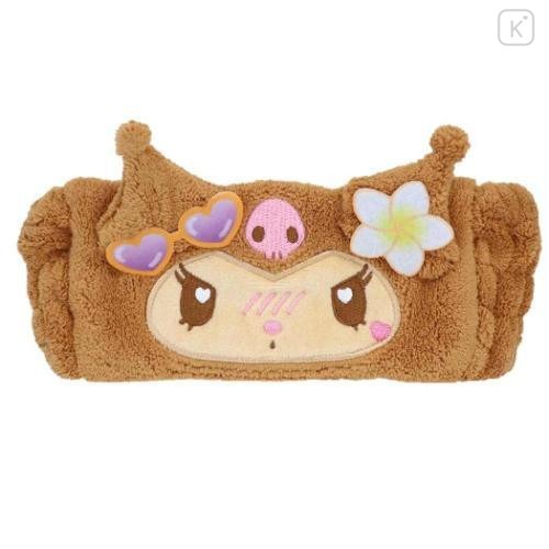 Japan Sanrio Spa Headband with Ears - Kuromi : Heart Eyes Summer Tan Sunburned Swimsuit Gal - 1