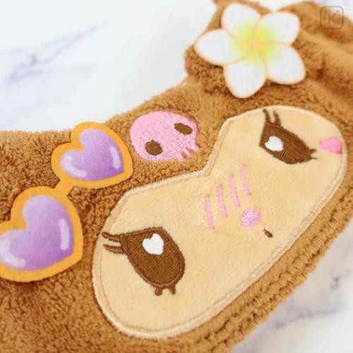 Japan Sanrio Spa Headband with Ears - Kuromi : Heart Eyes Summer Tan Sunburned Swimsuit Gal - 3