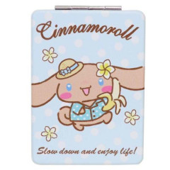 Japan Sanrio 2-sided Compact Mirror - Cinnamoroll : Heart Eyes Summer Tan Sunburned Swimsuit Gal