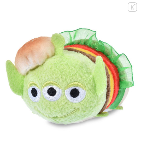 Japan Disney Store Tsum Tsum Mini Plush (S) - Toy Story Little Green Men Aliens : American Diner Hamburger - 1
