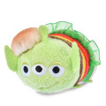 Japan Disney Store Tsum Tsum Mini Plush (S) - Toy Story Little Green Men Aliens : American Diner Hamburger - 1