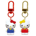 Japan Sanrio Figure Charm Keychain Set - Hello Kitty & Hello Mimmy - 1