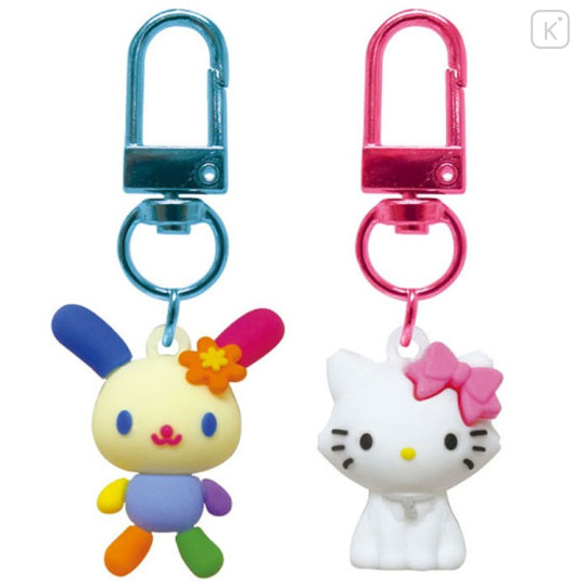Japan Sanrio Figure Charm Keychain Set - Charmmy Kitty & Usahana - 1
