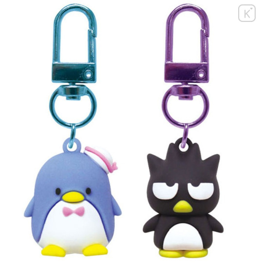 Japan Sanrio Figure Charm Keychain Set - Badtz-maru & Tuxedosam - 1