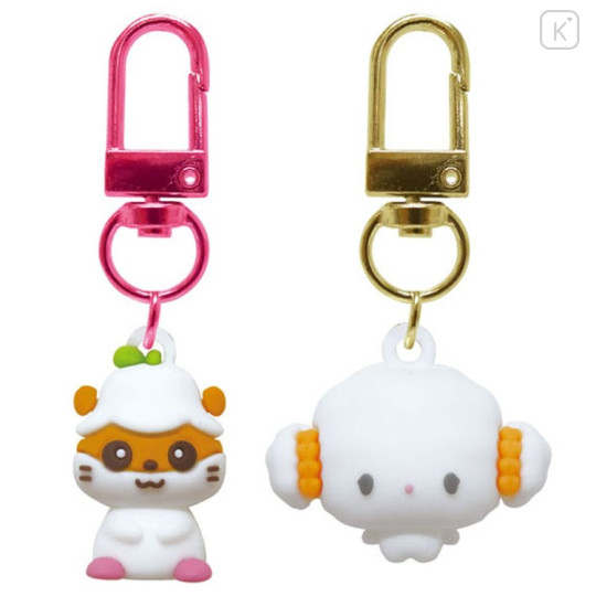 Japan Sanrio Figure Charm Keychain Set - Cogimyun & Corocorokuririn - 1