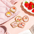 Japan Mofusand Pin Badge Box Set - Mofusand Merci Strawberry Fruit Cat - 2