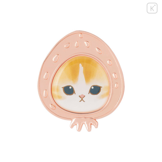 Japan Mofusand Pin Badge Box Set - Mofusand Merci Strawberry Fruit Cat - 7