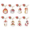 Japan Mofusand Mini Acrylic Charm Box Set - Mofusand Merci Strawberry Fruit Cat - 1