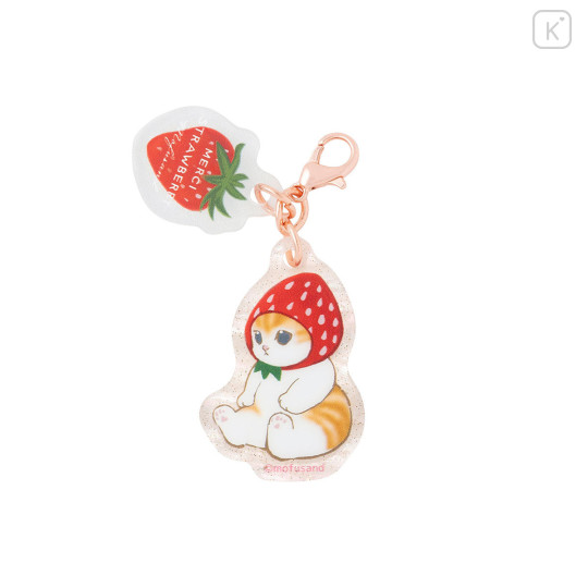 Japan Mofusand Mini Acrylic Charm Box Set - Mofusand Merci Strawberry Fruit Cat - 5
