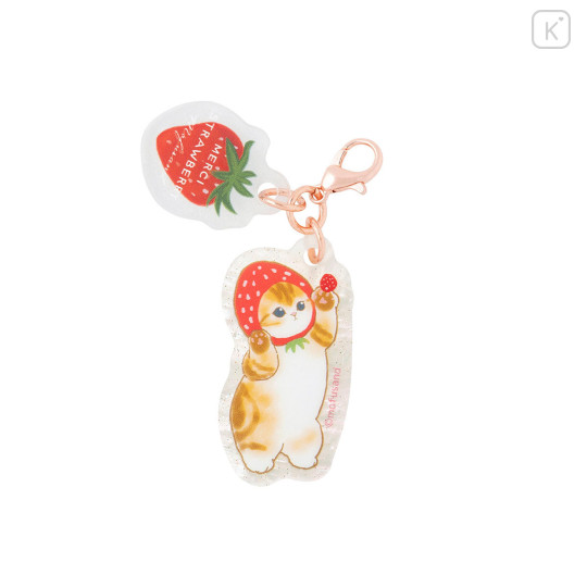 Japan Mofusand Mini Acrylic Charm Box Set - Mofusand Merci Strawberry Fruit Cat - 6
