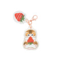 Japan Mofusand Mini Acrylic Charm Box Set - Mofusand Merci Strawberry Fruit Cat - 8