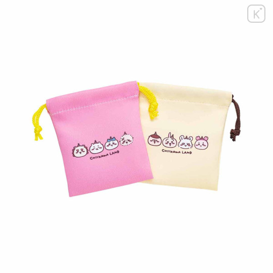 Japan Chiikawa Mini Drawstring Bag Set - Chiikawa Park - 8