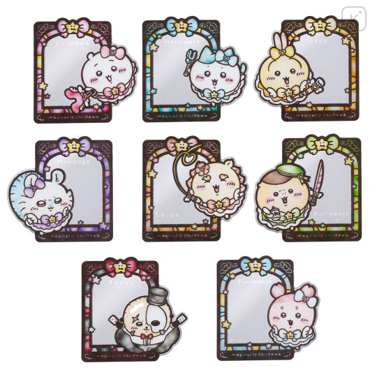 Japan Chiikawa Trading Stained Glass Style Mirror Sticker Box Set - Magical Chiikawa - 1