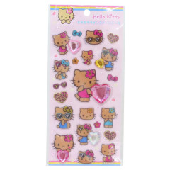 Japan Sanrio Glitter Rhinestone Sticker - Hello Kitty : Sunburn