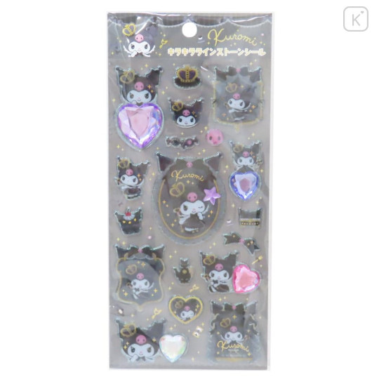 Japan Sanrio Glitter Rhinestone Sticker - Kuromi - 1