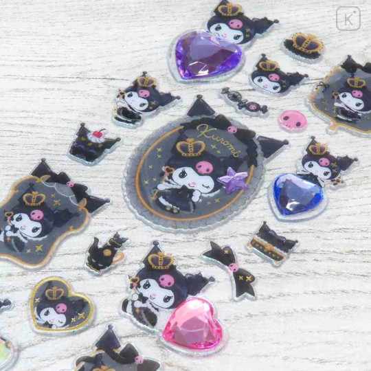Japan Sanrio Glitter Rhinestone Sticker - Kuromi - 2