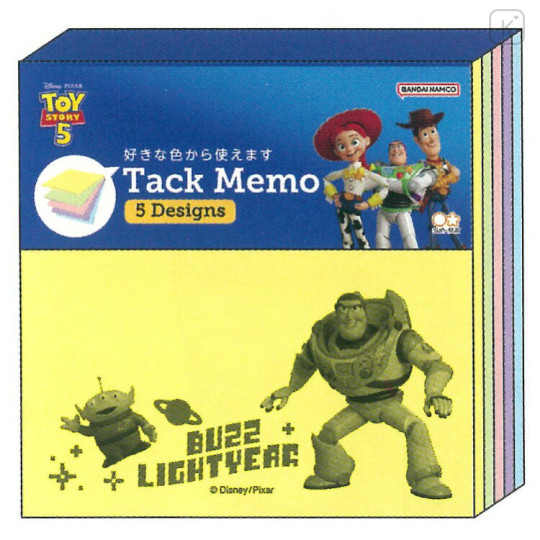 Japan Disney Tack Memo Sticky Notes - Toy Story 5 : A - 1