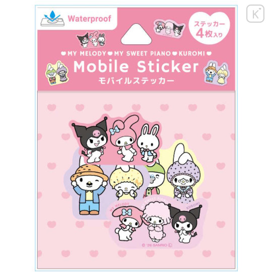 Japan Sanrio Mobile Sticker Pack - My Melody : Family - 1