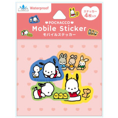 Japan Sanrio Mobile Sticker Pack - Pochacco : Family