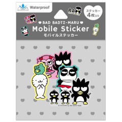 Japan Sanrio Mobile Sticker Pack - Badtz-maru : Family
