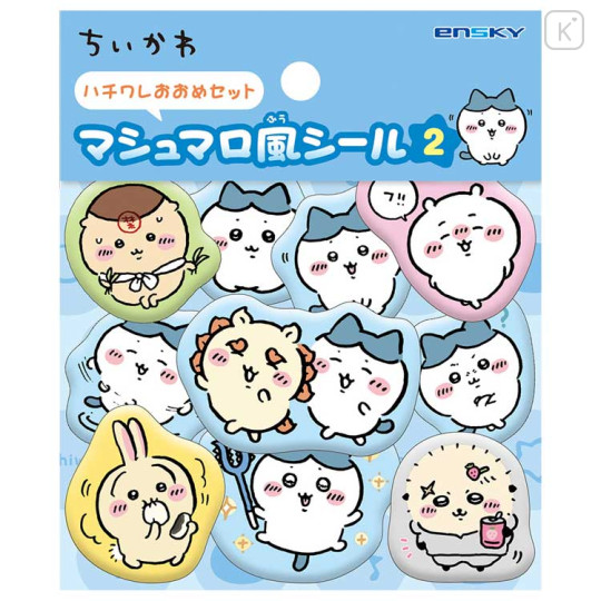 Japan Chiikawa Puffy Sticker - Chiikawa : Marshmallow Style Blue - 1