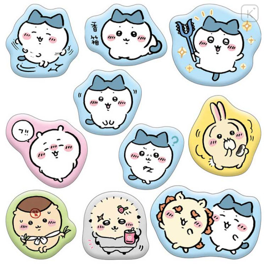 Japan Chiikawa Puffy Sticker - Chiikawa : Marshmallow Style Blue - 2