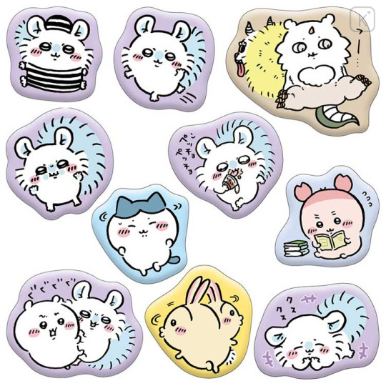 Japan Chiikawa Puffy Sticker - Chiikawa : Marshmallow Style Purple - 2