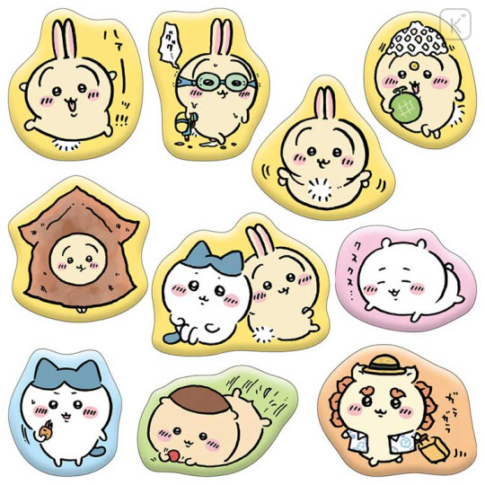 Japan Chiikawa Puffy Sticker - Chiikawa : Marshmallow Style Yellow - 2