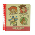 Japan Disney Square Ring Notebook - Toy Story 5 Retro Style - 1