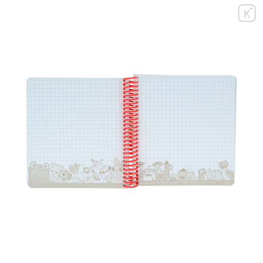 Japan Disney Square Ring Notebook - Toy Story 5 Retro Style - 2