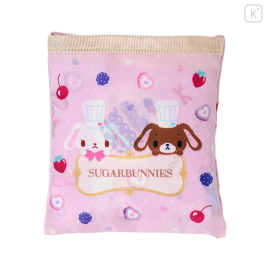 Japan Sanrio Eco Shopping Bag With Pouch - Sugarbunnies : Love Sweets Pink - 2