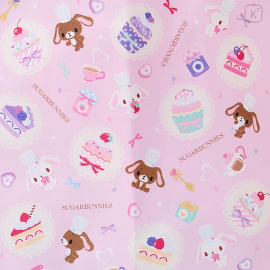 Japan Sanrio Eco Shopping Bag With Pouch - Sugarbunnies : Love Sweets Pink - 4