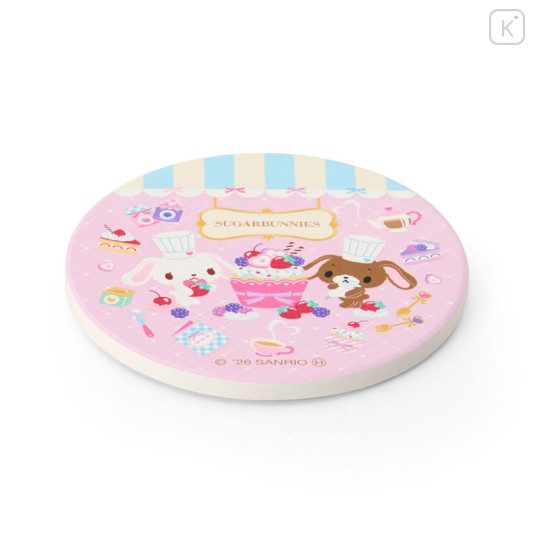 Japan Sanrio Water Absorbing Coaster - Sugarbunnies : Love Sweets Pink - 1