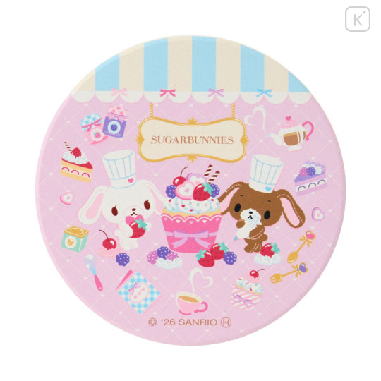 Japan Sanrio Water Absorbing Coaster - Sugarbunnies : Love Sweets Pink - 2
