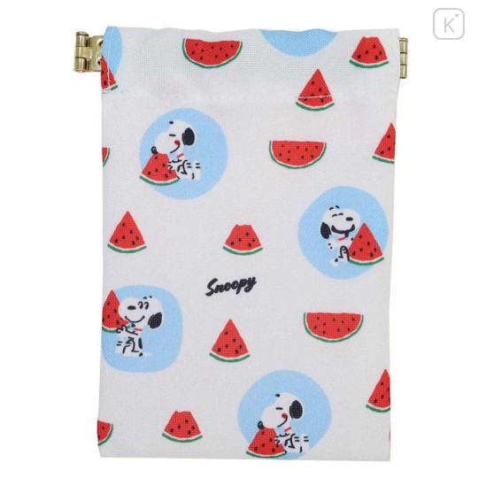 Japan Peanuts Mini Squeeze Pinch Pouch - Snoopy : Summer Watermelon - 1