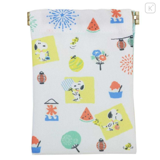 Japan Peanuts Mini Squeeze Pinch Pouch - Snoopy : Summer Festival - 1