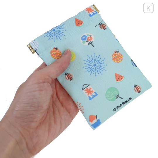 Japan Peanuts Mini Squeeze Pinch Pouch - Snoopy : Summer Festival - 2