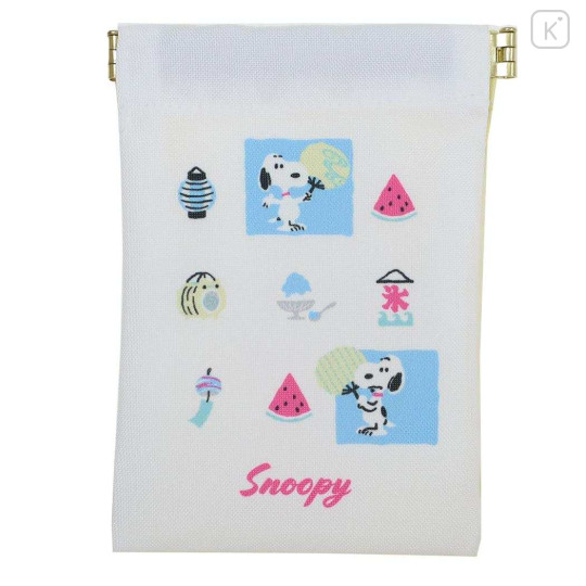 Japan Peanuts Mini Squeeze Pinch Pouch - Snoopy : Summer Cool - 1