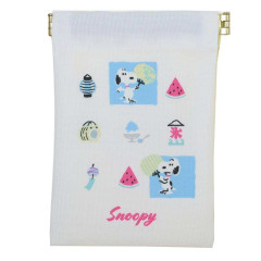 Japan Peanuts Mini Squeeze Pinch Pouch - Snoopy : Summer Cool