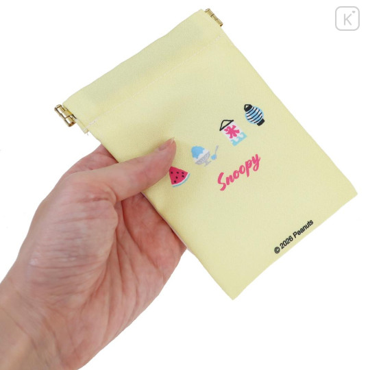 Japan Peanuts Mini Squeeze Pinch Pouch - Snoopy : Summer Cool - 2