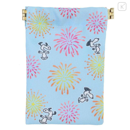 Japan Peanuts Mini Squeeze Pinch Pouch - Snoopy : Summer Firework - 1