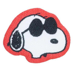 Japan Peanuts Plush Magnet - Snoopy : Joe Cool Face